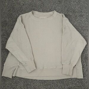 Aerie waffle crewneck